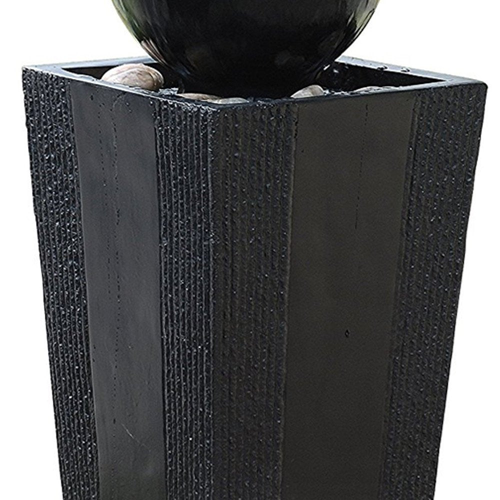 Ball On Stand Fountain With LED Lights