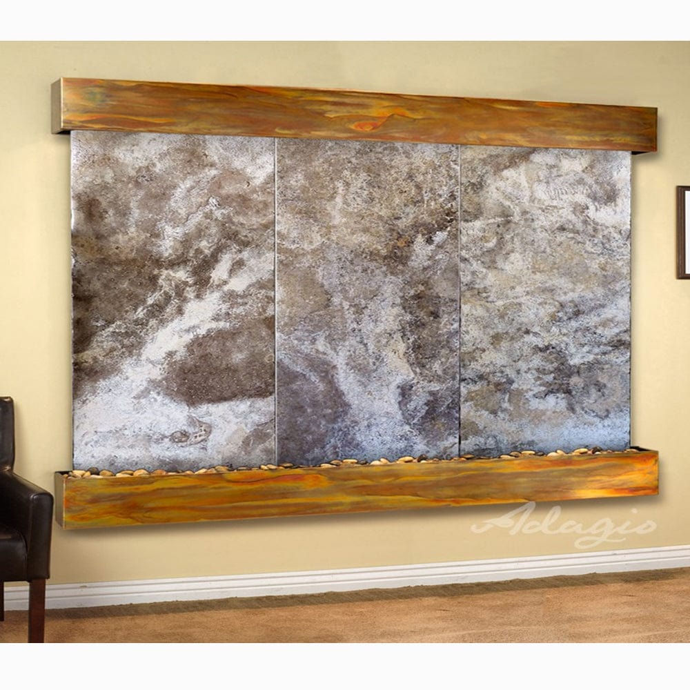 Solitude River Three Panel Wall Fountain