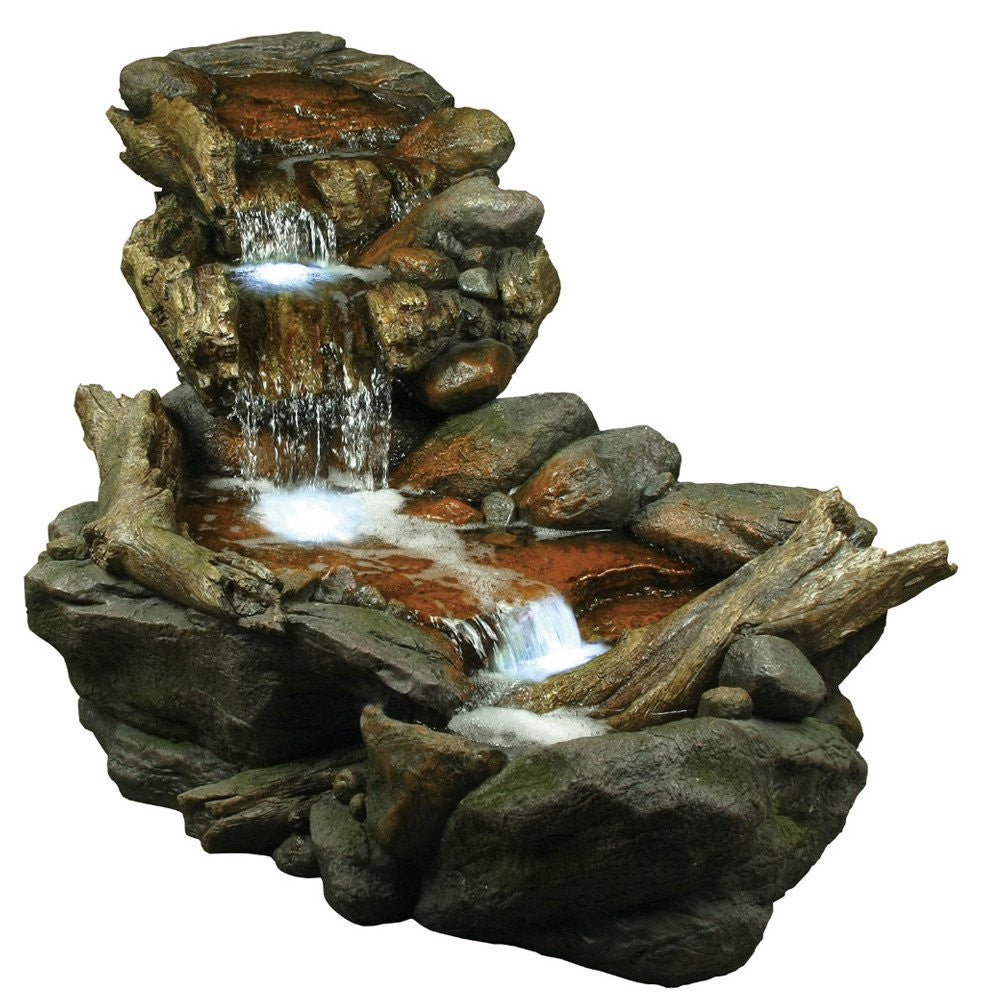 rainforest fountain LED lights