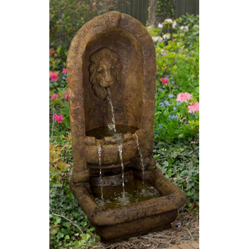 garden fountain Lion Alcove Henri