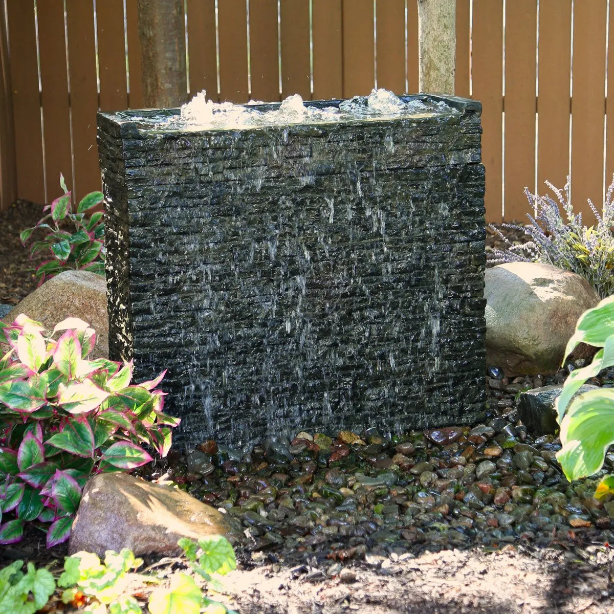 Stacked Slate Wall Base 26″ H (66 cm)
