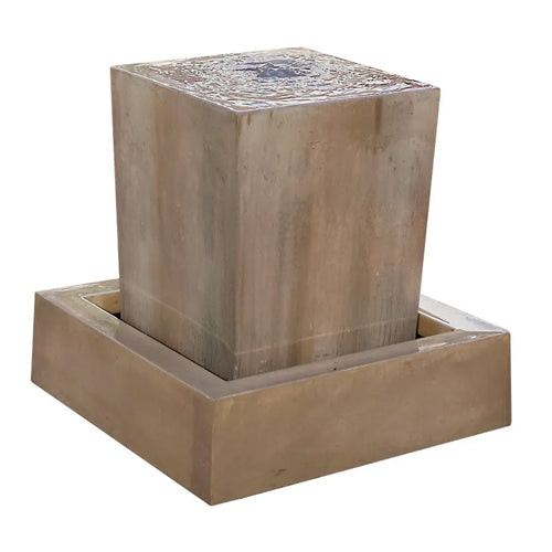 garden fountain stone cascade
