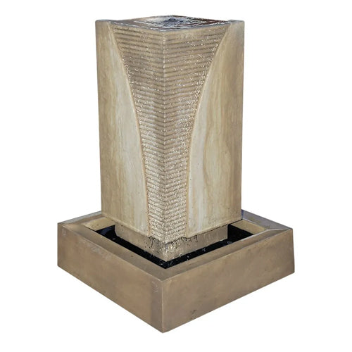 garden fountain stone cascade