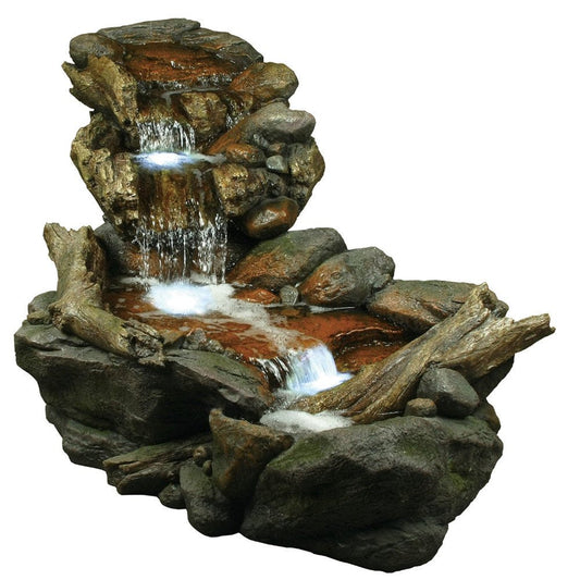rainforest fountain LED lights